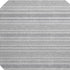 8' Silver And Gray Striped Washable Round Rug With UV Protection