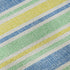 8' X 10' Yellow And Blue Striped Washable Area Rug With UV Protection