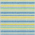 8' X 10' Yellow And Blue Striped Washable Area Rug With UV Protection