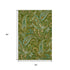 9' X 12' Green And Blue Paisley Distressed Washable Area Rug With UV Protection