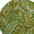 9' X 12' Green And Blue Paisley Distressed Washable Area Rug With UV Protection