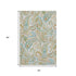 9' X 12' Ivory Blue And Green Paisley Distressed Washable Area Rug With UV Protection