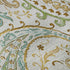 9' X 12' Ivory Blue And Green Paisley Distressed Washable Area Rug With UV Protection