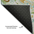 9' X 12' Ivory Blue And Green Paisley Distressed Washable Area Rug With UV Protection