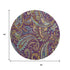 9' X 12' Purple Green And Blue Paisley Washable Area Rug With UV Protection