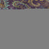 9' X 12' Purple Green And Blue Paisley Washable Area Rug With UV Protection