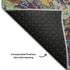 9' X 12' Purple Green And Blue Paisley Washable Area Rug With UV Protection