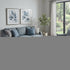 9' X 12' Teal And Ivory Plaid Washable Area Rug With UV Protection