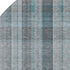 9' X 12' Teal And Ivory Plaid Washable Area Rug With UV Protection