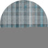 9' X 12' Teal And Ivory Plaid Washable Area Rug With UV Protection
