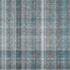 9' X 12' Teal And Ivory Plaid Washable Area Rug With UV Protection