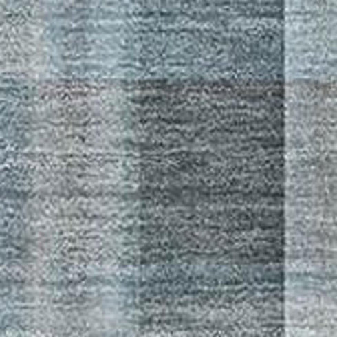 9' X 12' Teal And Ivory Plaid Washable Area Rug With UV Protection