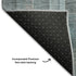 9' X 12' Teal And Ivory Plaid Washable Area Rug With UV Protection