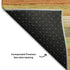 5' X 8' Fern Green Orange And Beige Striped Washable Area Rug With UV Protection