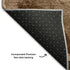 8' X 10' Chocolate Beige And Copper Abstract Washable Area Rug With UV Protection