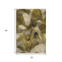 5' X 8' Coffee Gold And Ivory Abstract Washable Area Rug With UV Protection