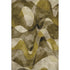5' X 8' Coffee Gold And Ivory Abstract Washable Area Rug With UV Protection