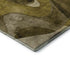 5' X 8' Coffee Gold And Ivory Abstract Washable Area Rug With UV Protection