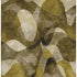 5' X 8' Coffee Gold And Ivory Abstract Washable Area Rug With UV Protection