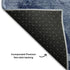 8' X 10' Navy Blue And Ivory Abstract Washable Area Rug With UV Protection