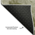 8' X 10' Olive Green Gray And Ivory Abstract Washable Area Rug With UV Protection