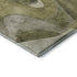 8' X 10' Olive Green Gray And Ivory Abstract Washable Area Rug With UV Protection