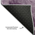 5' X 8' Purple And Ivory Abstract Washable Area Rug With UV Protection