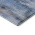 5' X 8' Blue And Ivory Abstract Washable Area Rug With UV Protection