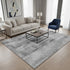 5' X 8' Gray And Ivory Abstract Washable Area Rug With UV Protection