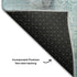 8' X 10' Teal And Ivory Abstract Washable Area Rug With UV Protection