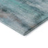 8' X 10' Teal And Ivory Abstract Washable Area Rug With UV Protection