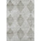 9' X 12' Gray And Ivory Geometric Washable Area Rug With UV Protection