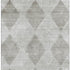 9' X 12' Gray And Ivory Geometric Washable Area Rug With UV Protection