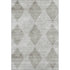 9' X 12' Gray And Ivory Geometric Washable Area Rug With UV Protection