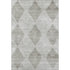 9' X 12' Gray And Ivory Geometric Washable Area Rug With UV Protection