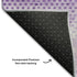 9' X 12' Lavender And Ivory Geometric Washable Area Rug With UV Protection