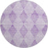 9' X 12' Lavender And Ivory Geometric Washable Area Rug With UV Protection