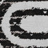 9' X 12' Black And Ivory Geometric Distressed Washable Area Rug With UV Protection