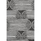 9' X 12' Black And Ivory Geometric Distressed Washable Area Rug With UV Protection