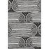9' X 12' Black And Ivory Geometric Distressed Washable Area Rug With UV Protection
