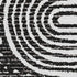 9' X 12' Black And Ivory Geometric Distressed Washable Area Rug With UV Protection