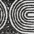 9' X 12' Black And Ivory Geometric Distressed Washable Area Rug With UV Protection