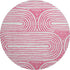 9' X 12' Blush And Ivory Geometric Distressed Washable Area Rug With UV Protection