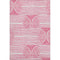9' X 12' Blush And Ivory Geometric Distressed Washable Area Rug With UV Protection