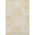 9' X 12' Gold And Ivory Geometric Distressed Washable Area Rug With UV Protection