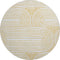 9' X 12' Gold And Ivory Geometric Distressed Washable Area Rug With UV Protection