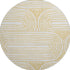 9' X 12' Gold And Ivory Geometric Distressed Washable Area Rug With UV Protection