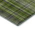 9' X 12' Green Gray And Ivory Plaid Washable Area Rug With UV Protection