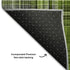 9' X 12' Green Gray And Ivory Plaid Washable Area Rug With UV Protection