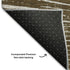 9' X 12' Chocolate And Ivory Geometric Washable Area Rug With UV Protection